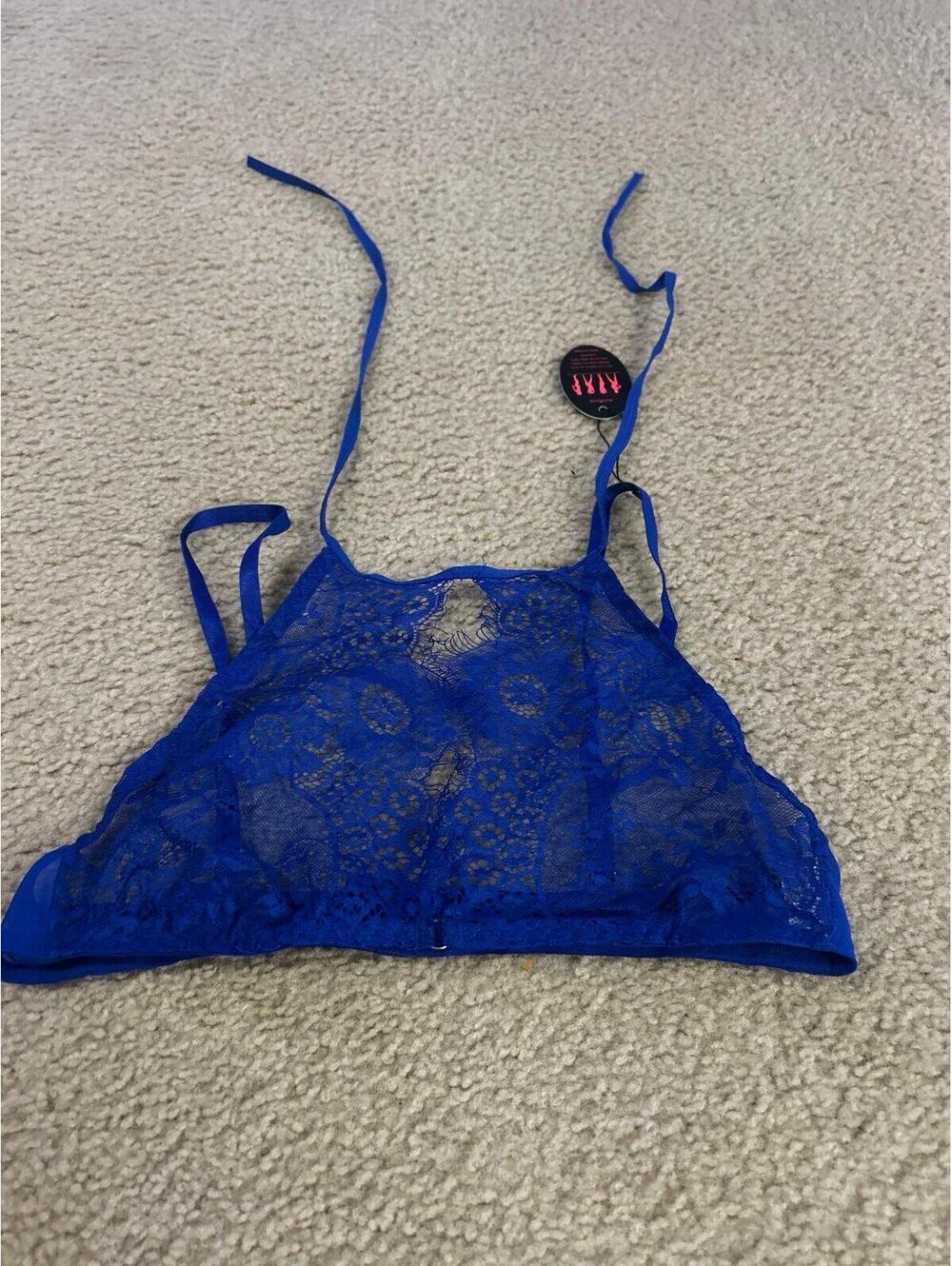 D24 Bralette top bra blue cute new unused